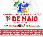 Dia do trabalhador(a) mobiliza o Sul com atos, cultura e luta pelo fim da escala 6x1